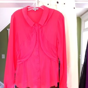 Chris Benz silk blouse sz 8